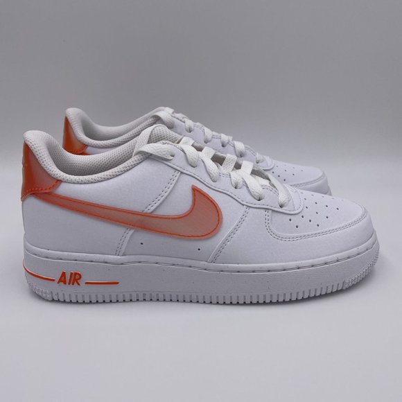 Nike Shoes - Nike Air Force 1 White / Orange Womens Shoes
